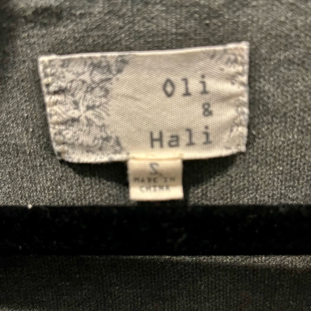 Oli & Hali Peace Out Soft Oversized Denim Patchwork Shirt Jacket. Olive - Green - Picture 4 of 16